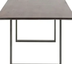 Matbord Symphony - Massivt Trä/Mörk Rå Stål, 180x90cm - KARE Design