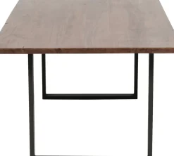 Matbord Symphony - Massivt Trä/Mörk Rå Stål, 180x90cm - KARE Design