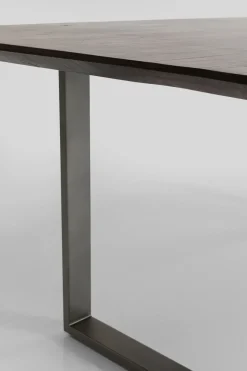 Matbord Symphony - Massivt Trä/Mörk Rå Stål, 180x90cm - KARE Design