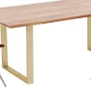 Matbord Symphony - Massivt Trä/Mässing, 180x90cm - KARE Design