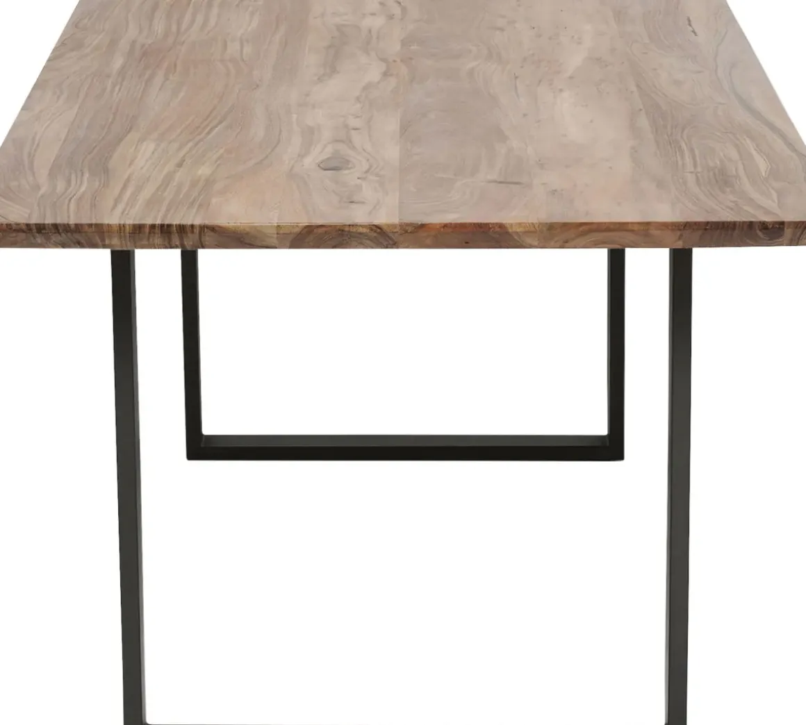 Matbord Symphony - Massivt Trä/Rå Stål, 180x90cm - KARE Design
