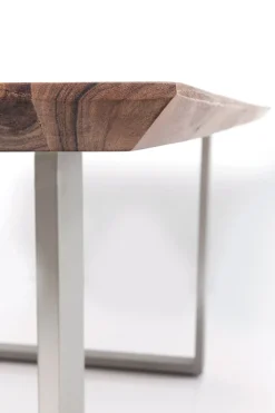 Matbord Symphony - Massivt Trä/Rå Stål, 180x90cm - KARE Design