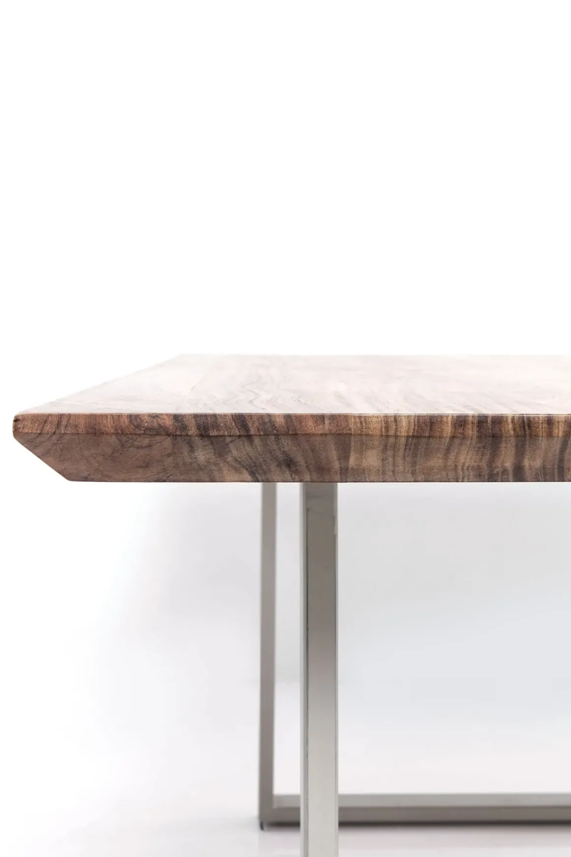 Matbord Symphony - Massivt Trä/Rå Stål, 180x90cm - KARE Design
