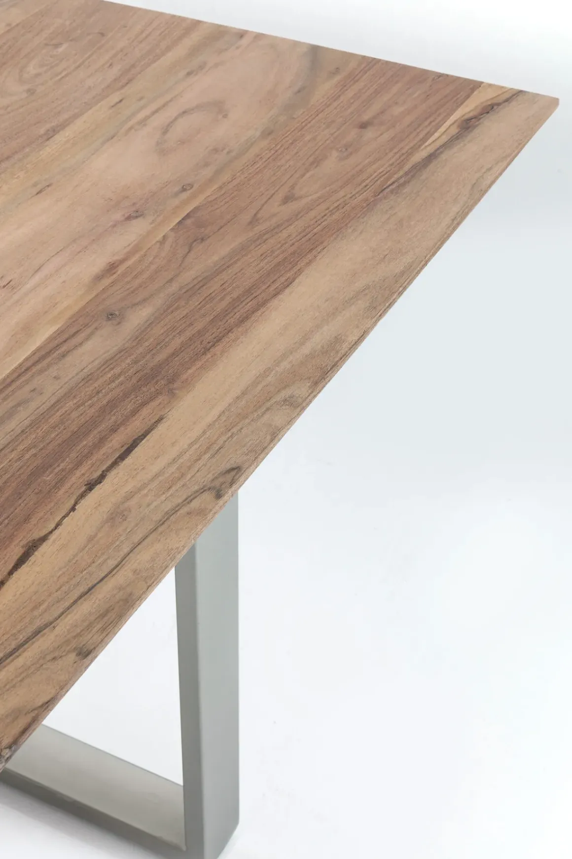 Matbord Symphony - Massivt Trä/Rå Stål, 180x90cm - KARE Design