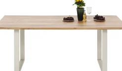 Matbord Symphony - Massivt Trä/Silver, 160x80cm - KARE Design