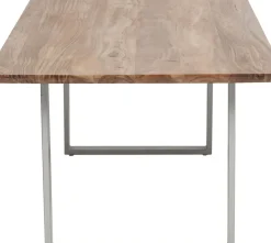 Matbord Symphony - Massivt Trä/Silver, 180x90cm - KARE Design