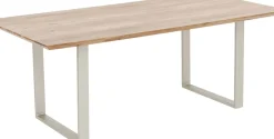 Matbord Symphony - Massivt Trä/Silver, 200x100cm - KARE Design
