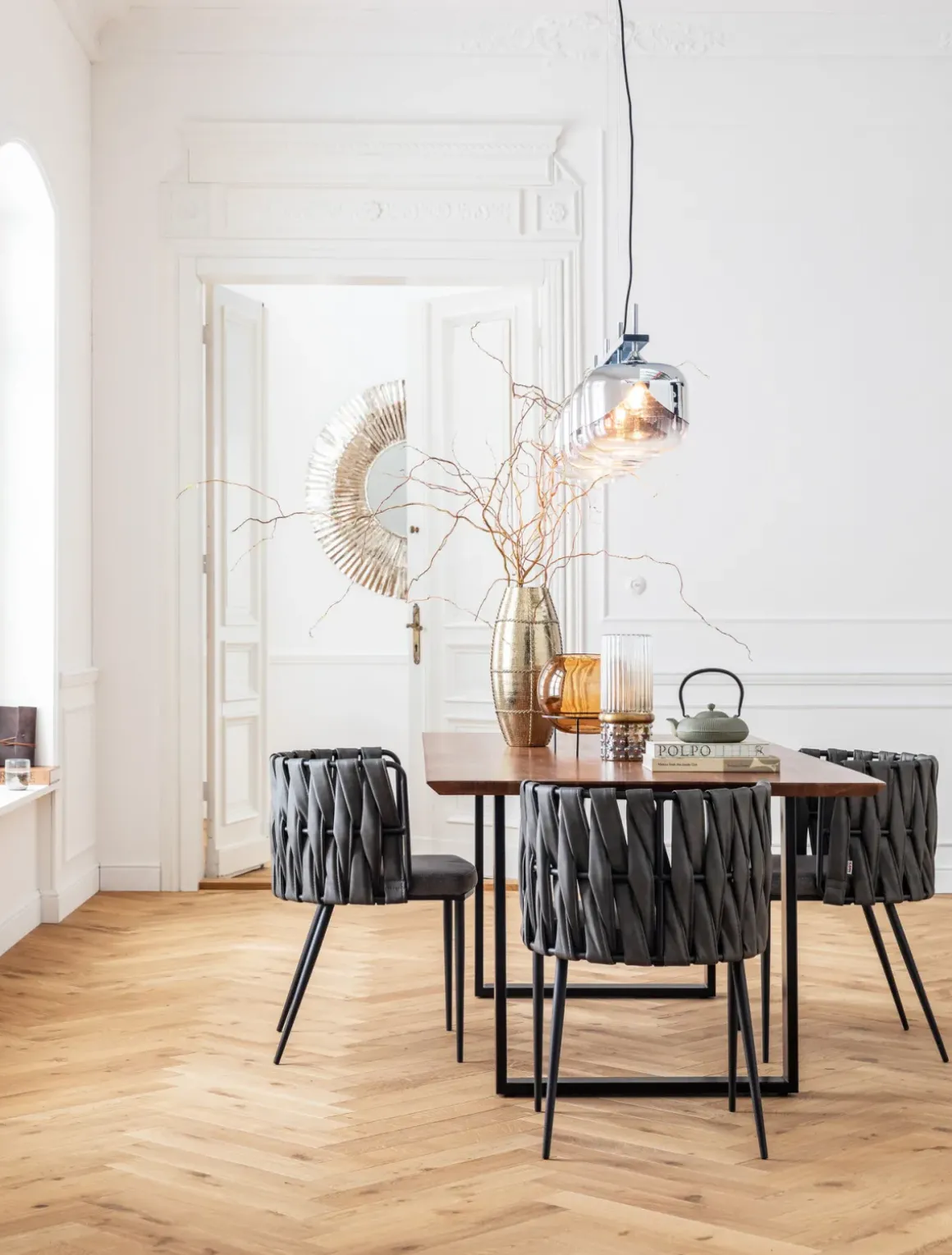 Matbord Symphony - Massivt Trä/Svart, 180x90cm - KARE Design