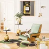 Matta Ovado Colore - Grön/Beige/Svart Läder, 240x170cm - KARE Design