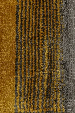 Matta Soleil Gul med Frans, 240x170cm - KARE Design