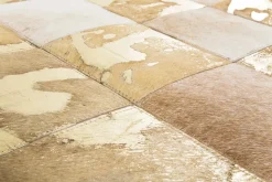 Matta Vegas Läder Guld, 240x170cm - KARE Design