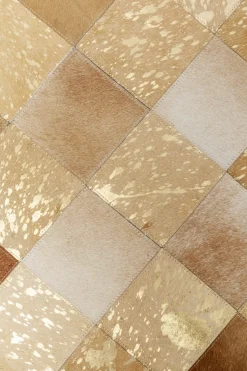 Matta Vegas Läder Guld, 240x170cm - KARE Design