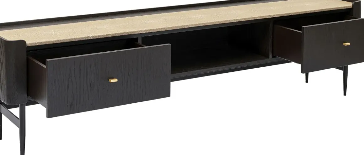 Milano TV-Bänk - Mörkt Trä, 55x200cm - KARE Design