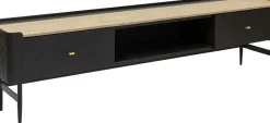 Milano TV-Bänk - Mörkt Trä, 55x200cm - KARE Design