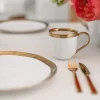 Mugg Bell - Vitt Porslin med Guldkant - KARE Design