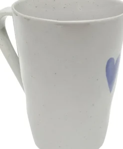 Mugg Cuori - Blå, Vit, - KARE Design