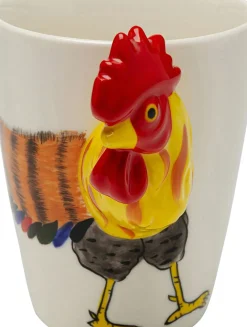 Mugg Funny Animal Rooster - Tupp, 12cm - KARE Design