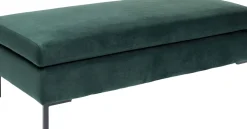 Pall - Fotpall Gianni - Mörkgrön sammet - KARE Design
