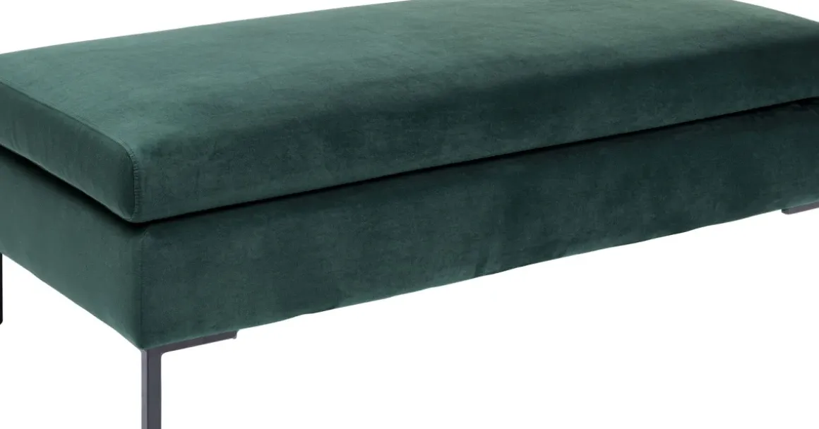 Pall - Fotpall Gianni - Mörkgrön sammet - KARE Design