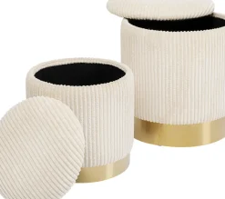 Pall Plush - Sittpuff med förvaring, 2-set - KARE Design