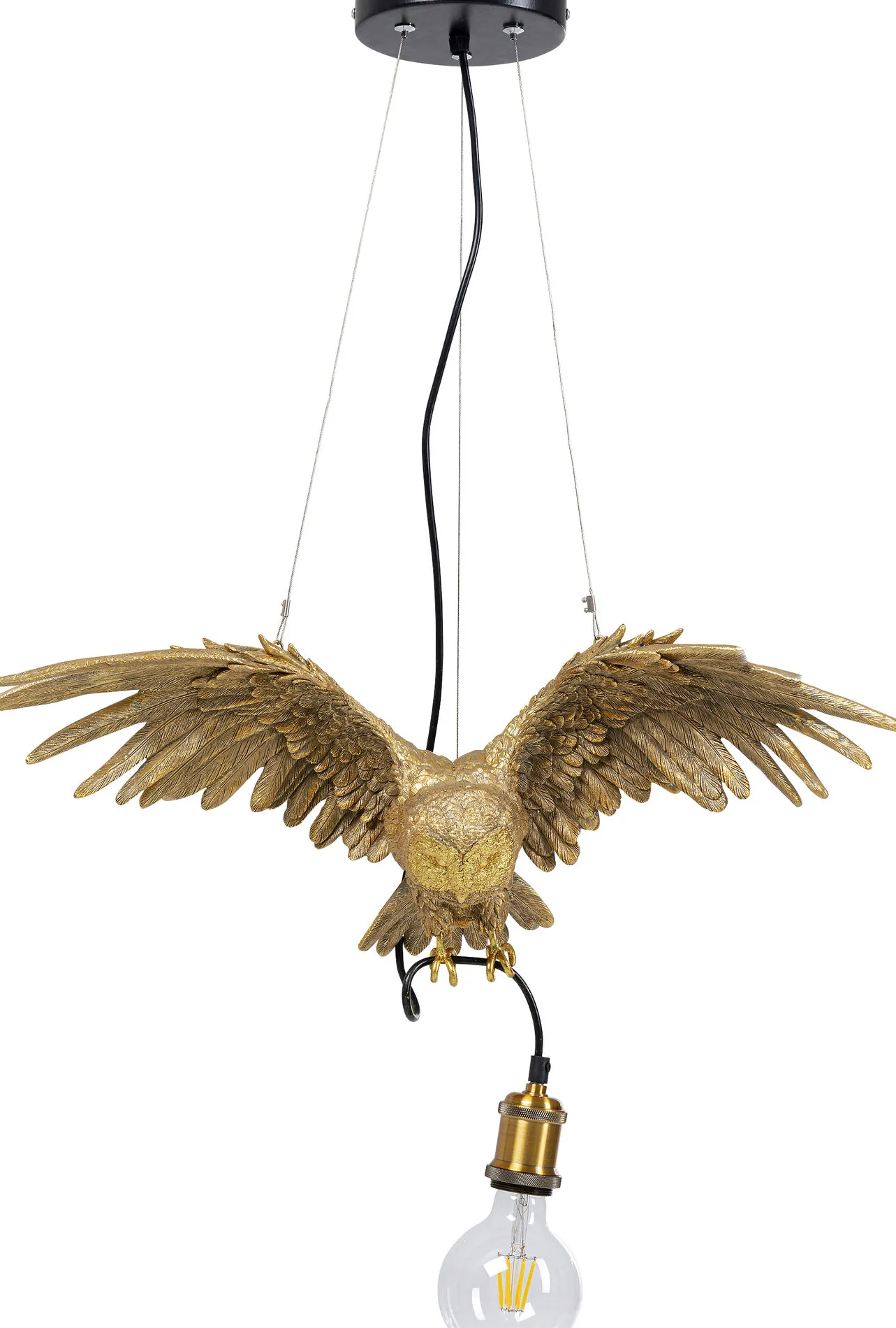 Pendel Animal Owl - Taklampa med Uggla i Guld - KARE Design