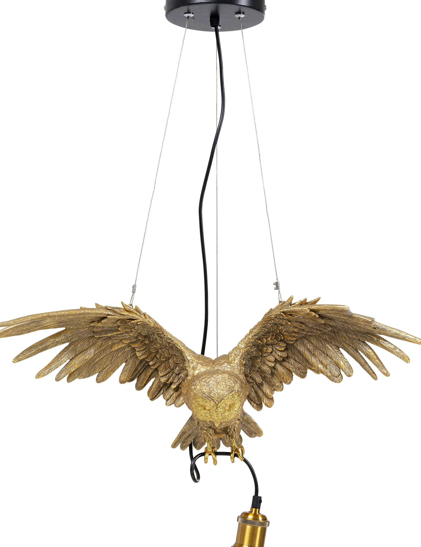 Pendel Animal Owl - Taklampa med Uggla i Guld - KARE Design