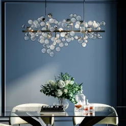 Pendel Clouds Clear - Taklampa av Glasringar - KARE Design