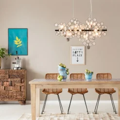 Pendel Clouds Clear - Taklampa av Glasringar - KARE Design