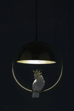 Pendel Cockatoo - Taklampa med Kakadua/Mässingsfinish - KARE Design