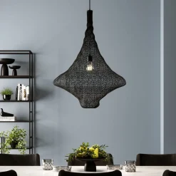 Pendel Cocoon Svart - Taklampa av nät, Ø89cm - KARE Design