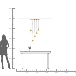 Pendel Gocce - Taklampa, 70x140cm - KARE Design
