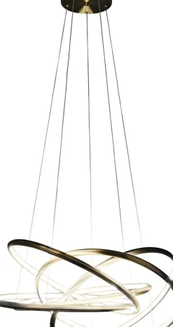 Pendel Saturn - Taklampa med Ringar i Guld LED, Ø75cm - KARE Design