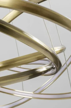 Pendel Saturn - Taklampa med Ringar i Guld LED, Ø75cm - KARE Design
