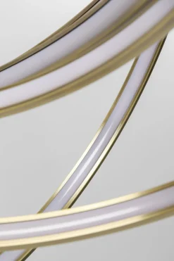 Pendel Saturn - Taklampa med Ringar i Guld LED, Ø75cm - KARE Design