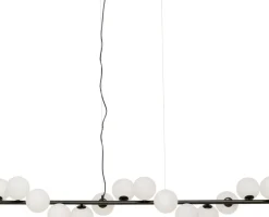 Pendel Scala Balls - Taklampa Svart/Milky 150cm - KARE Design