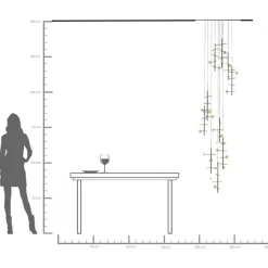 Pendel Trapez - Taklampa XL, 280cm - KARE Design