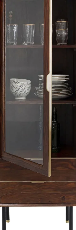 Ravello Vitrinskåp - Massivt Trä, 170x55cm - KARE Design