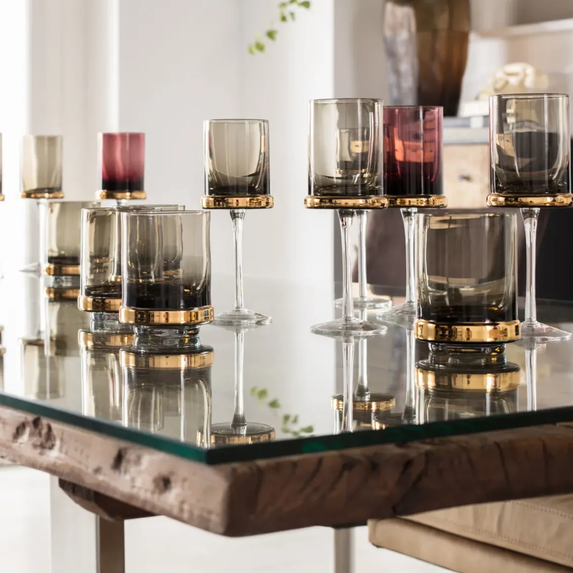 Rödvinsglas Innocent Smoke - KARE Design