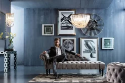 Schäslong Desire - Grå Sammet - KARE Design