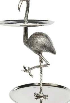 Serveringsfat Flamingo - Högt Fat, Silver - KARE Design