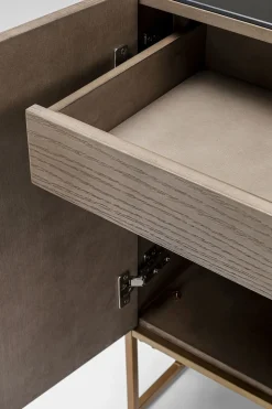 Sideboard Cesaro Ask, 3 Dörrar, 75x160cm - KARE Design