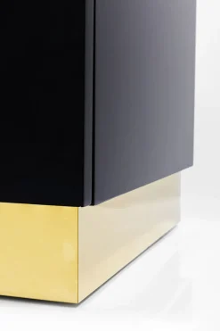 Sideboard Cracked - Svart/Guld, 4 Dörrar, 80x165cm - KARE Design