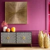 Sideboard Electro - Svart/Mässing 4 Dörrar, 80x160cm - KARE Design