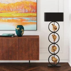 Sideboard Grooves - Mörkt Trä 3 Dörrar, 79x164cm - KARE Design