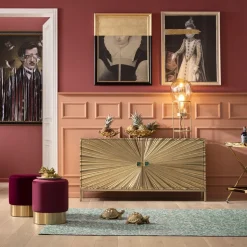 Sideboard Illumino - Guld 2 Dörrar, 80x160cm - KARE Design