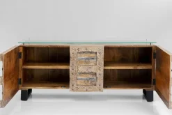 Sideboard Kalif - Trä Antik Patina 2 Dörrar/2 Lådor, 70x160cm - KARE Design