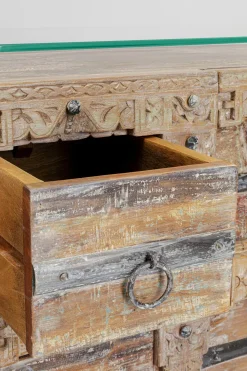 Sideboard Kalif - Trä Antik Patina 2 Dörrar/2 Lådor, 70x160cm - KARE Design
