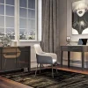 Sideboard Luxury - Grå Spegelglas 3 Dörrar/3 Lådor, 77x140,5cm - KARE Design