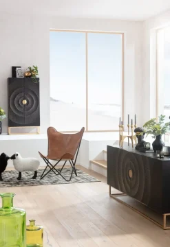 Sideboard Madeira - Mörkt Trä, 177x75cm - KARE Design