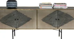 Sideboard Mancha - Lågt Skåp med 4 Dörrar, 77x183cm - KARE Design